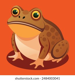 Toad vector illustration editable project. 