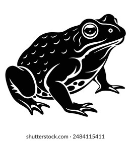 Toad vector illustration editable project. 