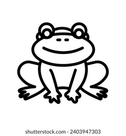 Toad vector line icon, outline icon, pixel perfect icon