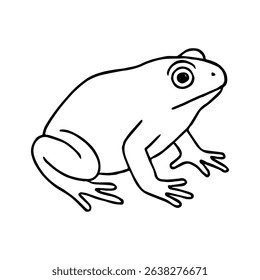 toad vector realistic line icon on white background
Vector line icon animal, wildlife