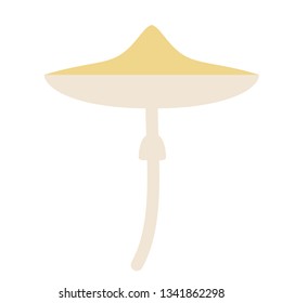 toadstool flat illustration Wild life plants and animals series