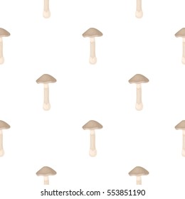Toadstool icon in cartoon style isolated on white background. Mushroom pattern stock vector illustration.