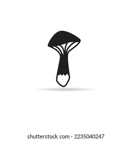 toadstool icon on white background illustration