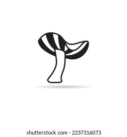 toadstool icon on white background
