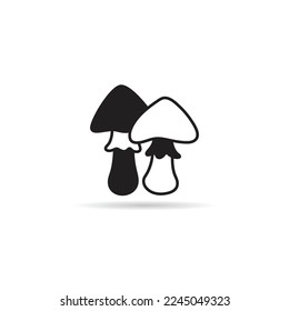 toadstool icon on white background