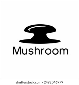 Toadstool logo vector icon illustration.