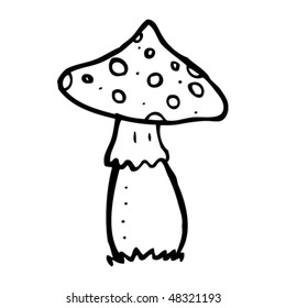 toadstool mushroom drawing