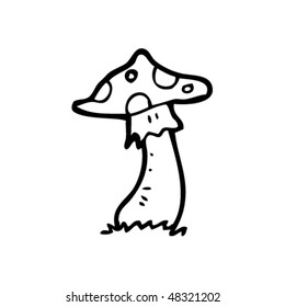 toadstool mushroom drawing