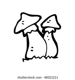 toadstool mushroom drawing
