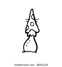 toadstool mushroom drawing