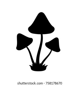 Toadstool mushrooms vector icon isolated on white background