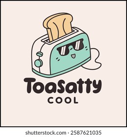 Toasatty Cool T-Shirt Design: Funny Food Pun Graphic Tee