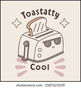 Toasatty Cool T-Shirt Design: Funny Food Pun Graphic Tee