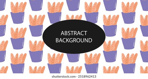 toast bakery cartoon pattern background design. Template for design. Vector illustration