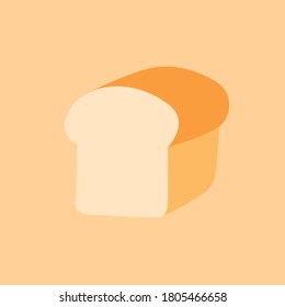 Toast Bakery Food Flat Vector Icon