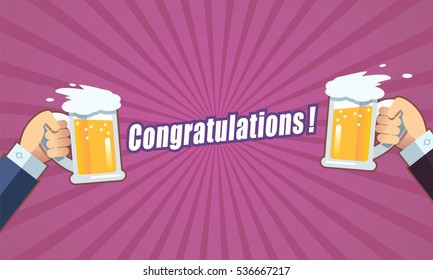 Toast with beer