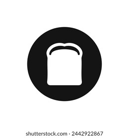 Toast black and white vector icon