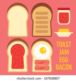 Toast bread icon
