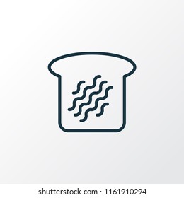 Toast bread icon line symbol. Premium quality isolated loaf element in trendy style.
