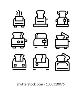 toast bread icon or logo isolated sign symbol vector illustration - Collection of high quality black style vector icons

