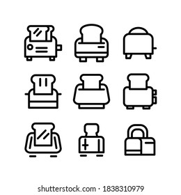 toast bread icon or logo isolated sign symbol vector illustration - Collection of high quality black style vector icons
