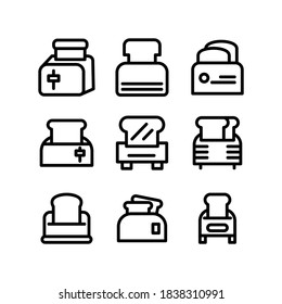 toast bread icon or logo isolated sign symbol vector illustration - Collection of high quality black style vector icons
