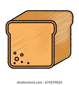 toast bread isolated icon