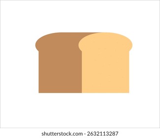 Pão torrado em um fundo branco