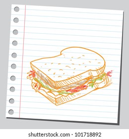 Toast bread sandwich