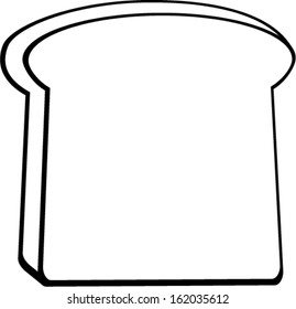 Toast Bread Slice Stock Vector (Royalty Free) 162035612 | Shutterstock