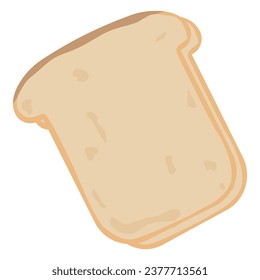 Toast bread vector illustration on white background