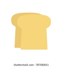 Toast breakfast flat icon