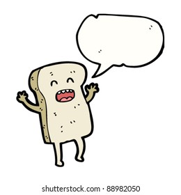toast cartoon character