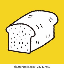 toast doodle drawing