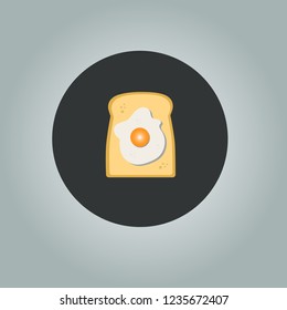 toast with egg icon