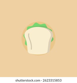 Toast filled with fresh vegetables, looks healthy and appetizing, ideal for light menu