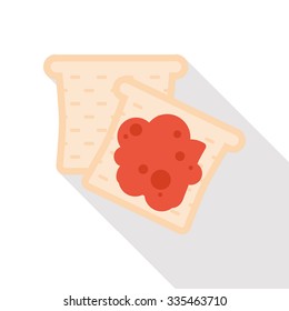 toast flat icon