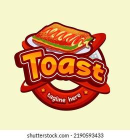 Toast Food Character Mascot  Vector