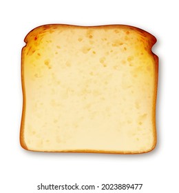 Toast Fried Bread In Toaster Electric Tool Vector. Crunchy Sliced Toast Delicious Fresh Fry Food, Morning Breakfast Dish. Eatery Dieting Nutrition Dessert Template Realistic 3d Illustration