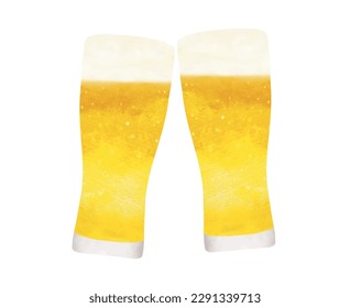 Toast with a glass of beer