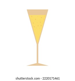 toast glass vector image with white background