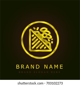 Toast golden metallic logo