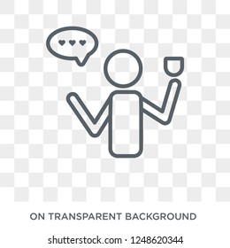 Toast icon. Toast design concept from Wedding and love collection. Simple element vector illustration on transparent background.