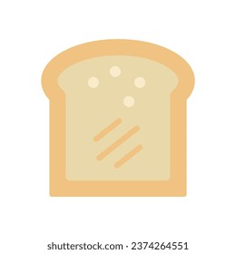 toast icon flat style vector