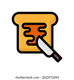 toast icon illustration vector graphic