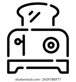 Toast icon illustration for web, app, infographic, etc