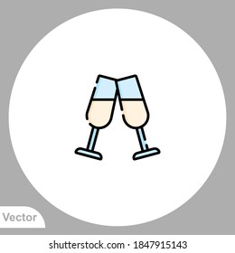 Toast icon sign vector,Symbol, logo illustration for web and mobile
