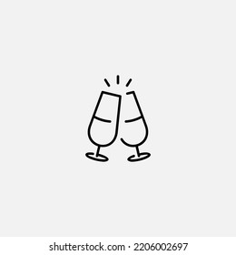 Toast icon sign vector,Symbol, logo illustration for web and mobile
