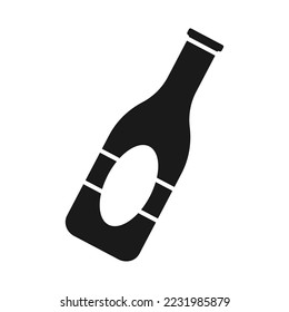 Toast icon silhouette 
design template vector illustration