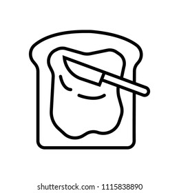 Toast icon vector